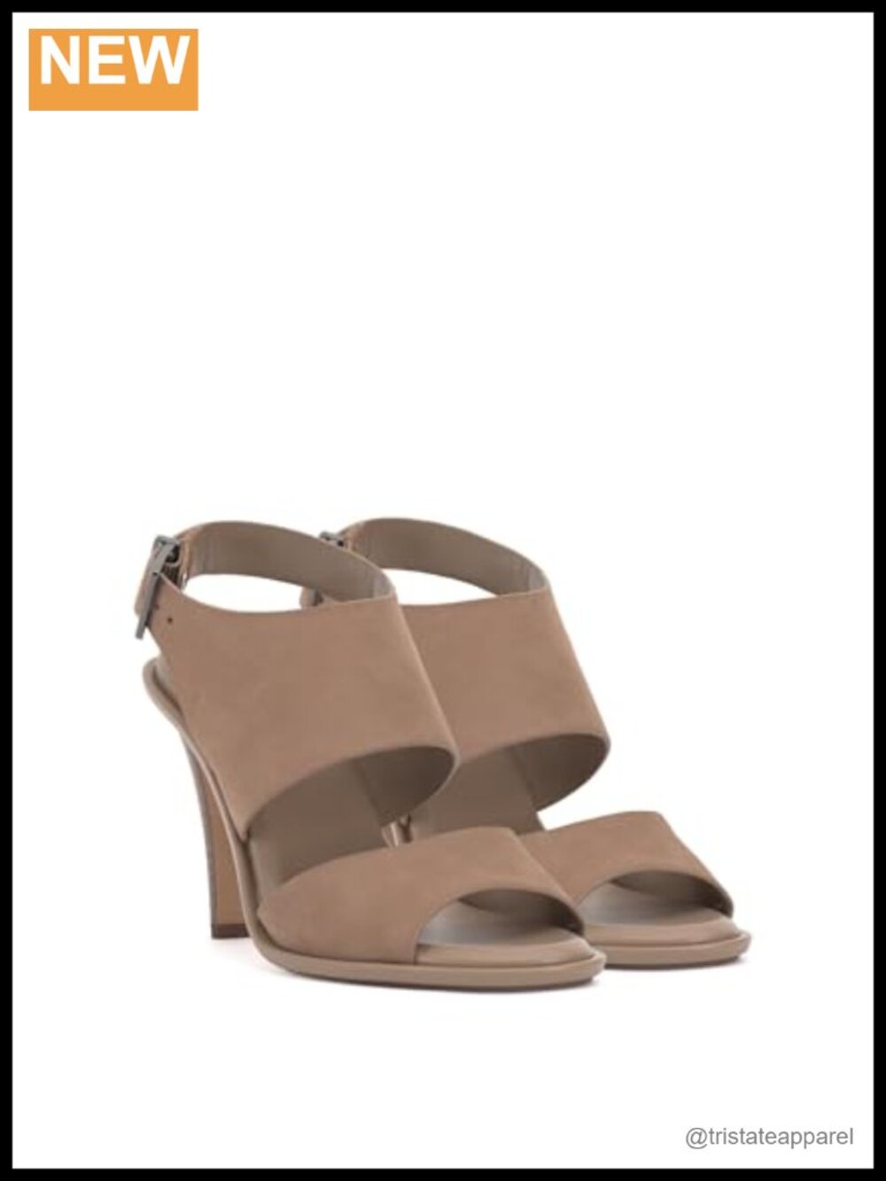 Leather Heeled Sandals Ankle Strap Cone Heel Open Toe Semi Formal